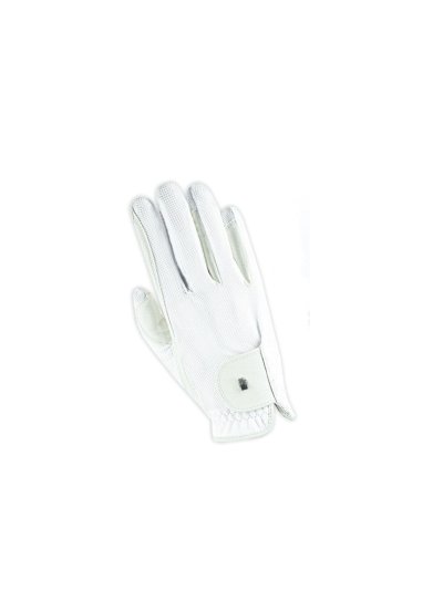 Gants d'équitation blanc respirants GRIP LITE - Roeckl