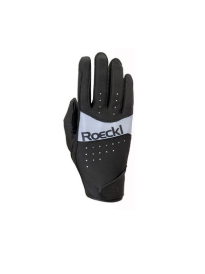 Gants d'équitation noir et gris respirants MARBACH - Roeckl