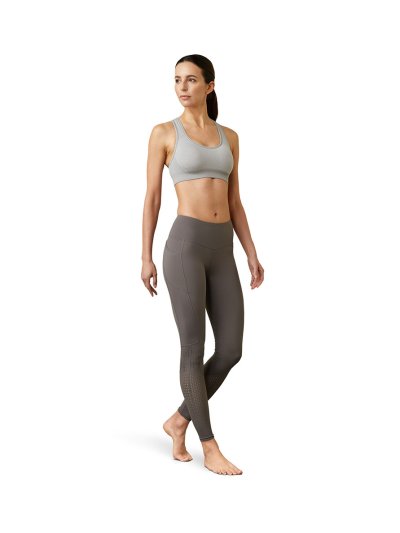 Leggings d'équitation gris (grip à fond intégral) pour femme EOS - Ariat