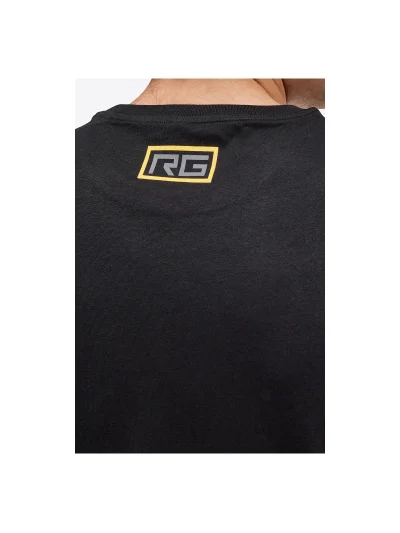 Camiseta de algodón negra con gráfico RG para hombre - RG - imagen 3