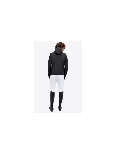 Chaqueta softshell negra impermeable con capucha para hombre - RG - imagen 4