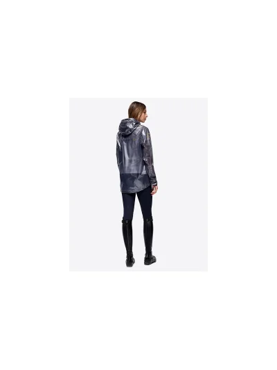 Chubasquero gris semitransparente con capucha unisex - RG - imagen 2