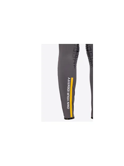 Dark grey high-waisted knee-grip riding leggings with pockets for women - RG - imagen 3