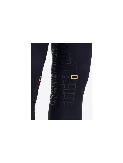 Pantalones de montar azul marino de jersey bielástico con grip en rodilla para hombre - RG - imagen 4