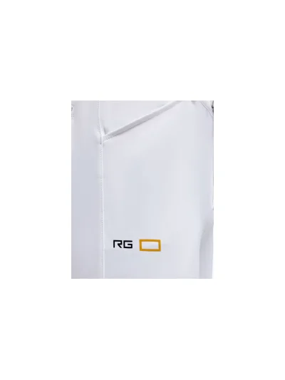 Pantalones de montar blancos de jersey bielástico con grip en rodilla para hombre - RG - imagen 2