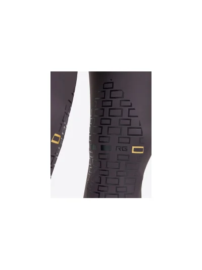 Pantalones de montar gris oscuro de jersey bielástico con grip en rodilla para hombre - RG - imagen 4