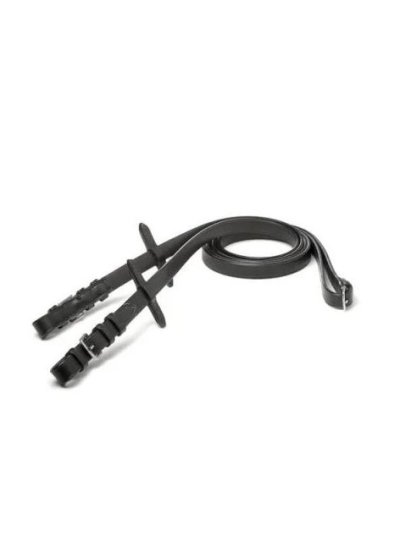 Rênes en cuir noir lisses de 5/8" pour cheval - Sefton