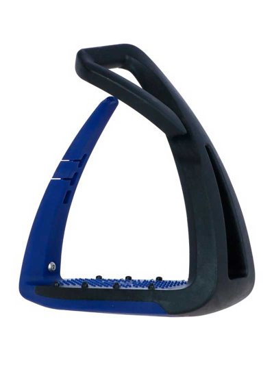 Étriers junior bleu marine et noir - Soft'up lite - Freejump