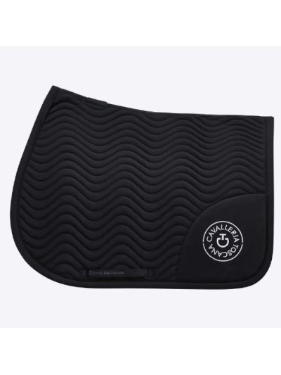 Sudadero de salto negro para caballo y pony - Double Orbit Wave - Cavalleria Toscana
