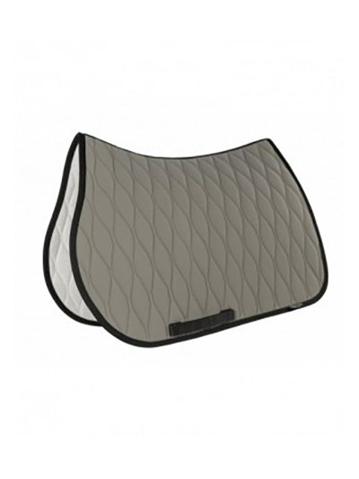 Sudadero de salto gris claro con los bordes en negro para caballo - Alveolar - Equiline