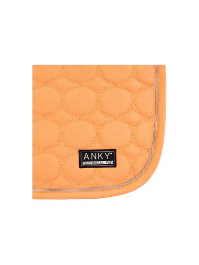 Dressage Saddle Pad Orange (Gold Sunset) with Silver Bead Detailing on the Rear for Horse - Anky - imagen 2