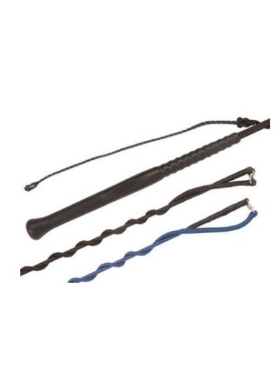 Fusta Picadero (Tralla) Negro/Azul Fleck Economy 05654 ERGO