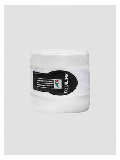 Pack de 4 vendas polares de trabajo blancas para caballo - Equiline