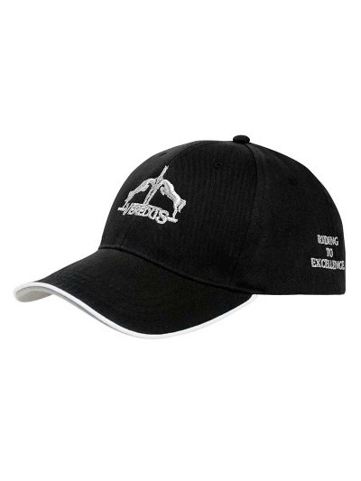 Casquette noir avec logo brodé en blanc - Veredus