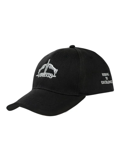 Black cap with white embroidered logo - Veredus