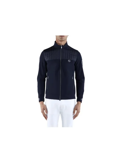 Chaqueta de entrenamiento azul marino con cuello alto para hombre Oklahoma - Vestrum