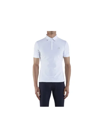 Polo técnico de entrenamiento de manga corta blanco para hombre Olbia - Vestrum - imagen 2