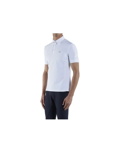 Polo técnico de entrenamiento de manga corta blanco para hombre Olbia - Vestrum - imagen 3