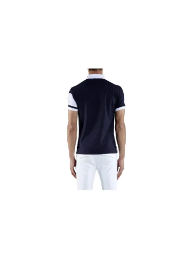 Polo de entrenamiento azul marino de manga corta para hombre Orlando - Vestrum - imagen 2