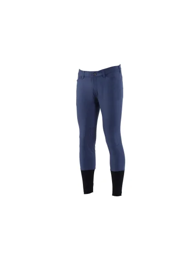 Pantalones de montar a caballo azules (grip rodilla) para hombre Sidney - Vestrum - imagen 3