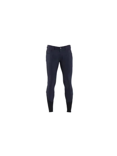 Pantalones de montar a caballo azul marino (grip rodilla) para hombre – Dublino - Vestrum - imagen 2