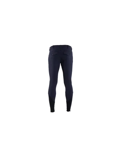 Pantalones de montar a caballo azul marino (grip rodilla) para hombre – Dublino - Vestrum - imagen 3