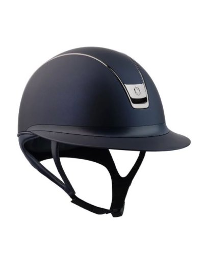 Matte navy blue helmet with wide visor - Miss Shield 2.0 Shadowmatt - Samshield