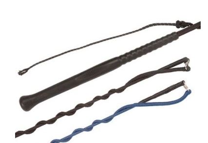 Fusta Picadero (Tralla) Negro/Azul Fleck Economy 05654 ERGO