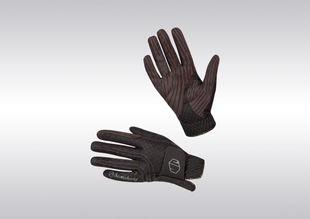 Brown horse riding gloves – V-Skin model by Samshield