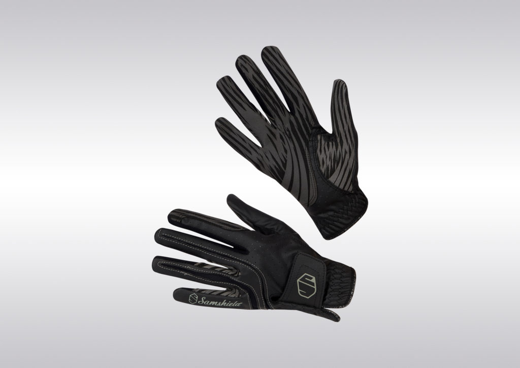 Black horse riding gloves – V-Skin model by Samshield