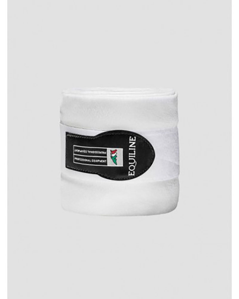 Pack de 4 vendas polares de trabajo blancas para caballo - Equiline