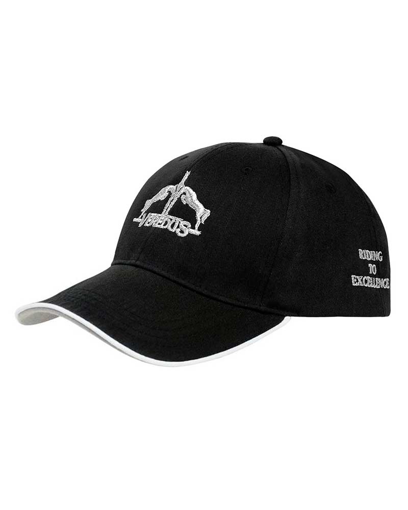 Gorra negra con logo bordado en blanco - Veredus