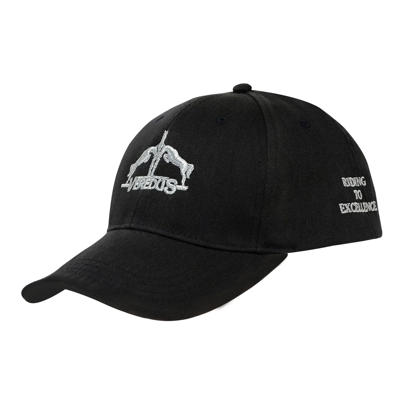Gorra negra con logo bordado en blanco - Veredus