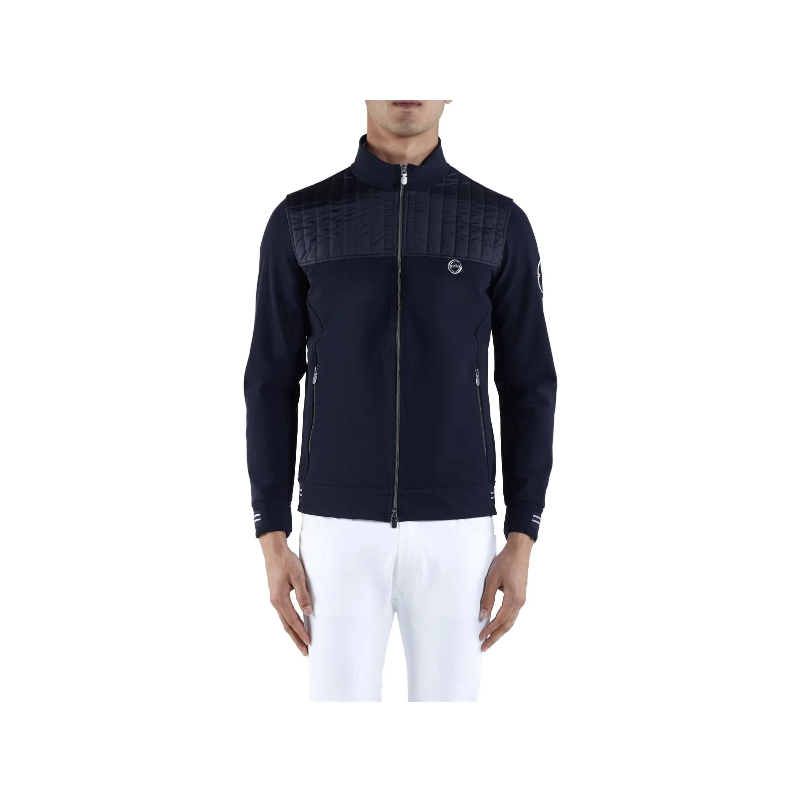Chaqueta de entrenamiento azul marino con cuello alto para hombre Oklahoma - Vestrum