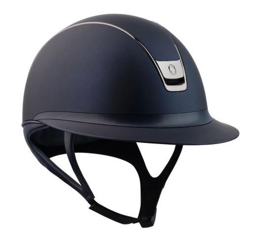 Casque bleu marine mat avec visière large Miss shield 2.0-Shadowmatt - Samshield