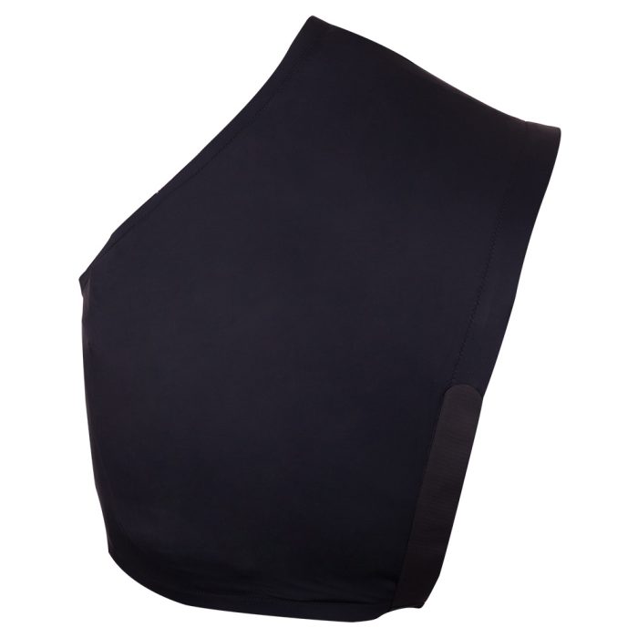 Camiseta de licra protector de pecho y cruz para mantas modelo Classic Color Negro de BR