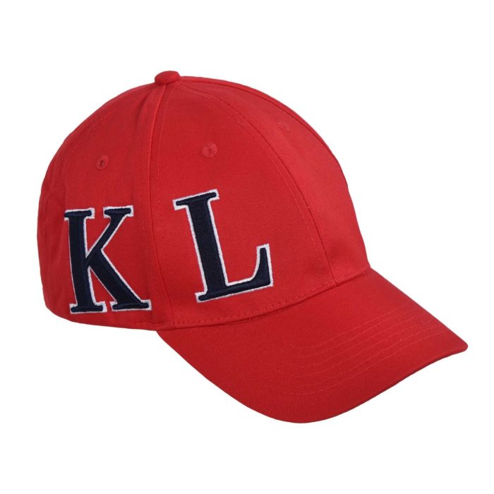 Gorra unisex roja con logo azul marino modelo KLargus de Kingsland