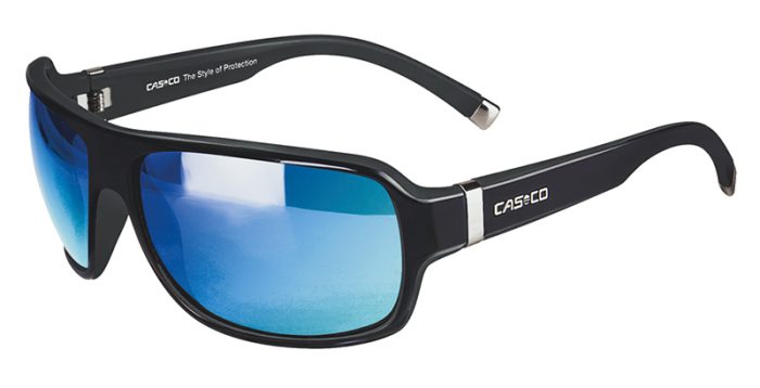 Gafas de sol deportivas negras mate con los cristales azules unisex modelo SX-61 Bicolor de Casco