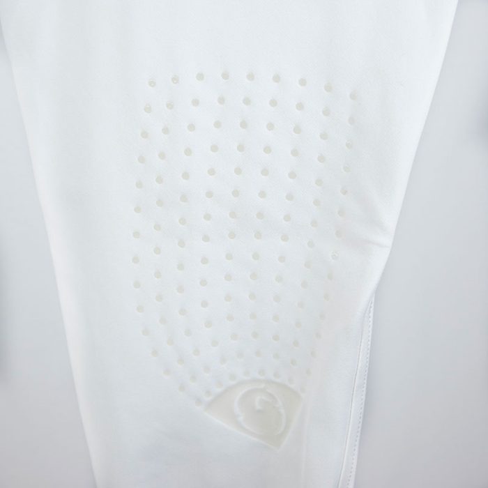 Pantalones de competición blancos (grip rodilla) modelo Syracusse de Vestrum.