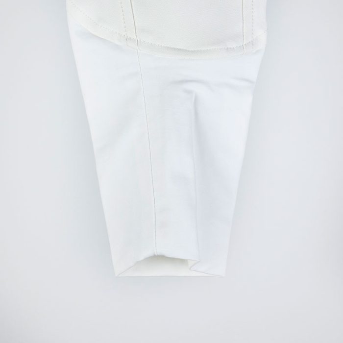 Pantalones de competición blancos (grip rodilla) modelo Roma de Vestrum.