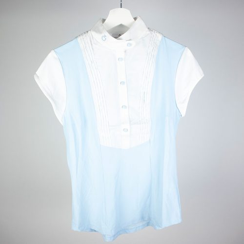 Polo/camisa azul celeste de manga corta de Cavalleria Toscana