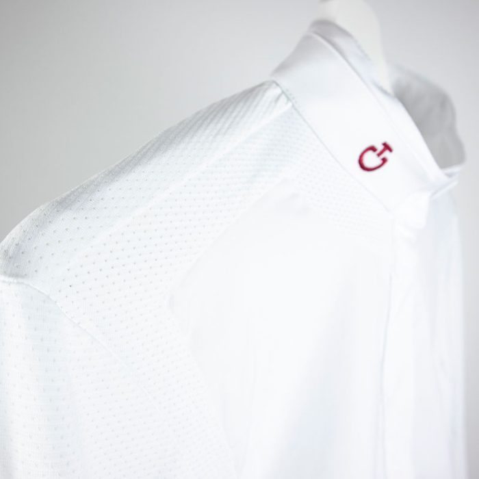 Camisa de competición blanca de Cavalleria Toscana
