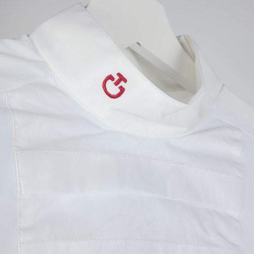 Camiseta blanca de manga larga de Cavalleria Toscana