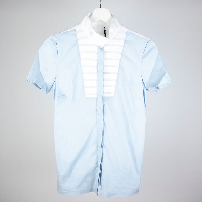 Camisa azul claro de manga corta de Cavalleria Toscana