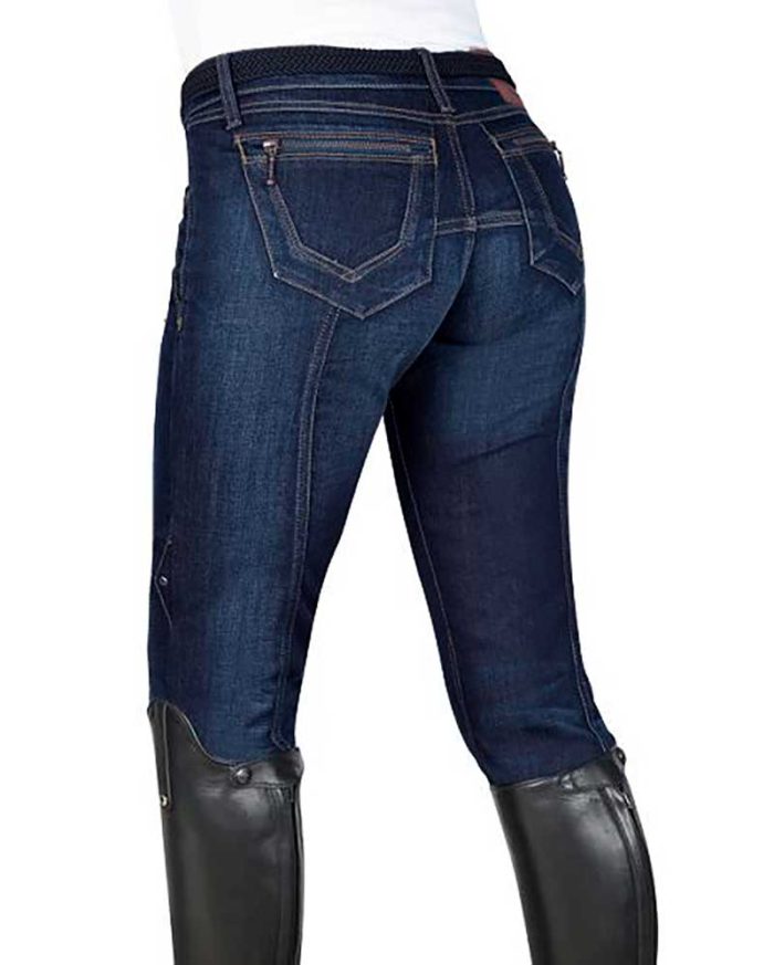 Pantalones vaqueros oscuros para mujer - Deco - Equiline - Imagen 3