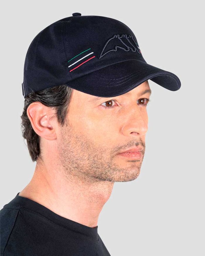 Gorra azul marino con bordado frontal - Enge - Equiline - Imagen 3