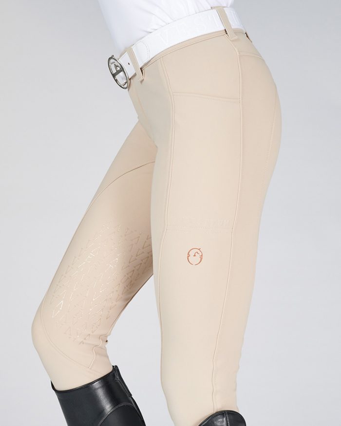 Pantalones de concurso color beige (grip rodilla) para mujer - Winnipeg - Vestrum - Imagen 4