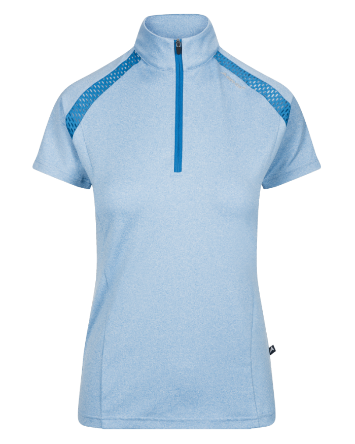 Polo técnico de entrenamiento color azul cielo para mujer - Paloma - Euro-Star