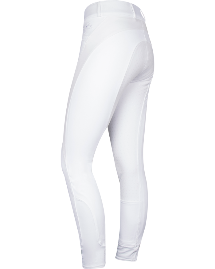 Pantalones blancos para concurso con grip cuelera para mujer - Farrel Pro - HV POLO - Imagen 2