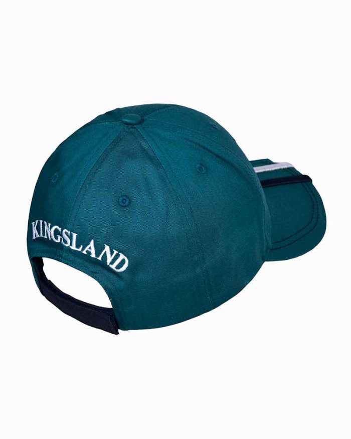 Gorra turquesa con 3 bandas bordadas (azul marino, blanco y turquesa) - KLijaden - Kingsland - Imagen 3